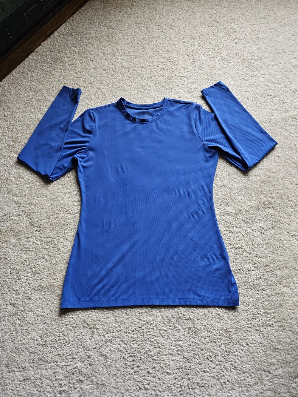 FIGS ROYAL BLUE RIBBED UNDERSCRUB.